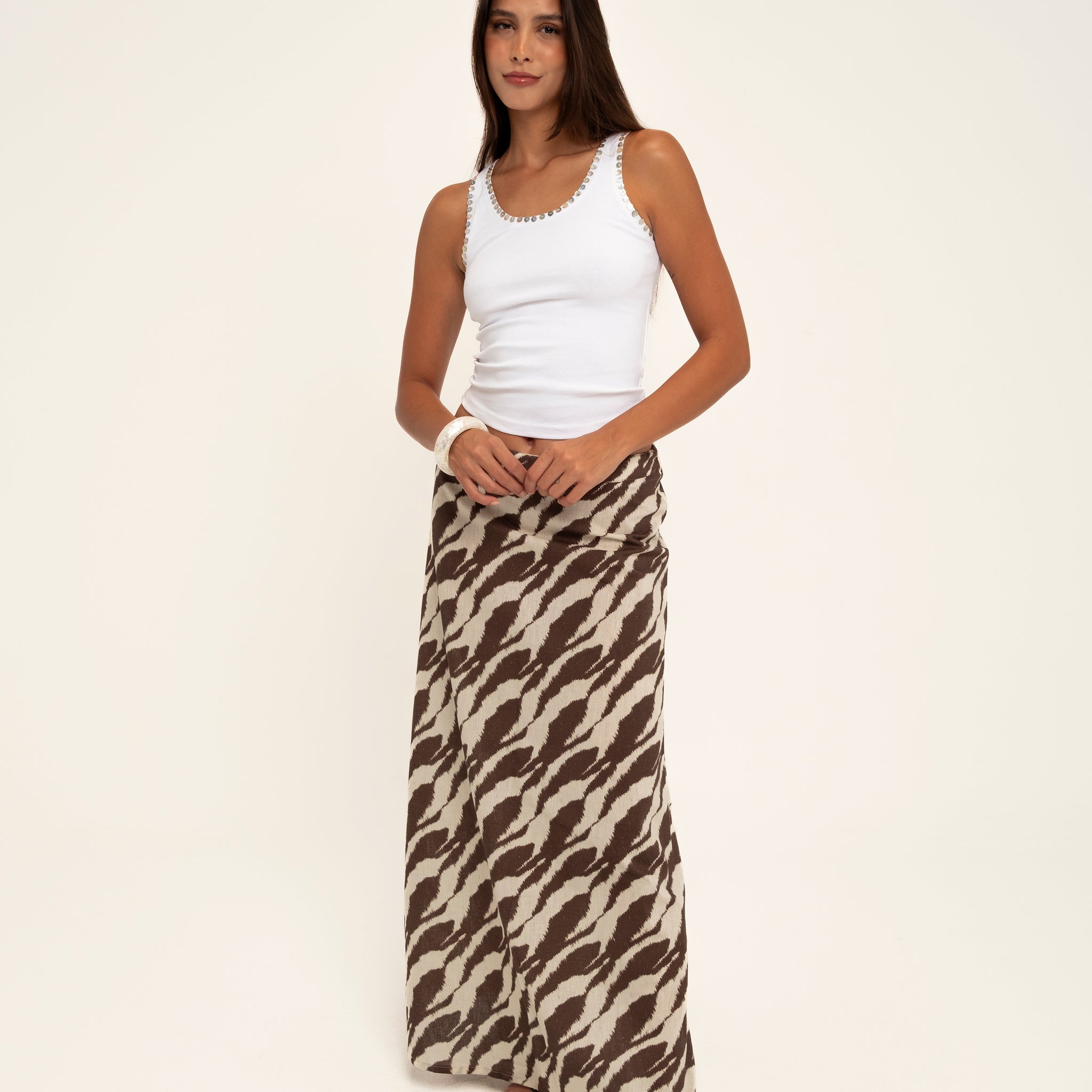 LINEN MAXI SKIRT