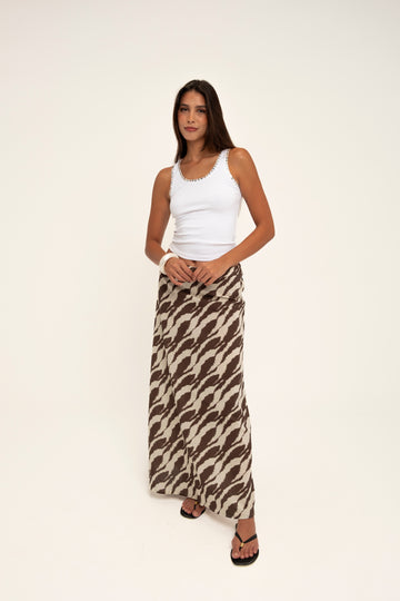 LINEN MAXI SKIRT