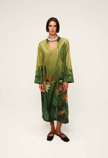 TROPIC LONG SHIRT DRESS